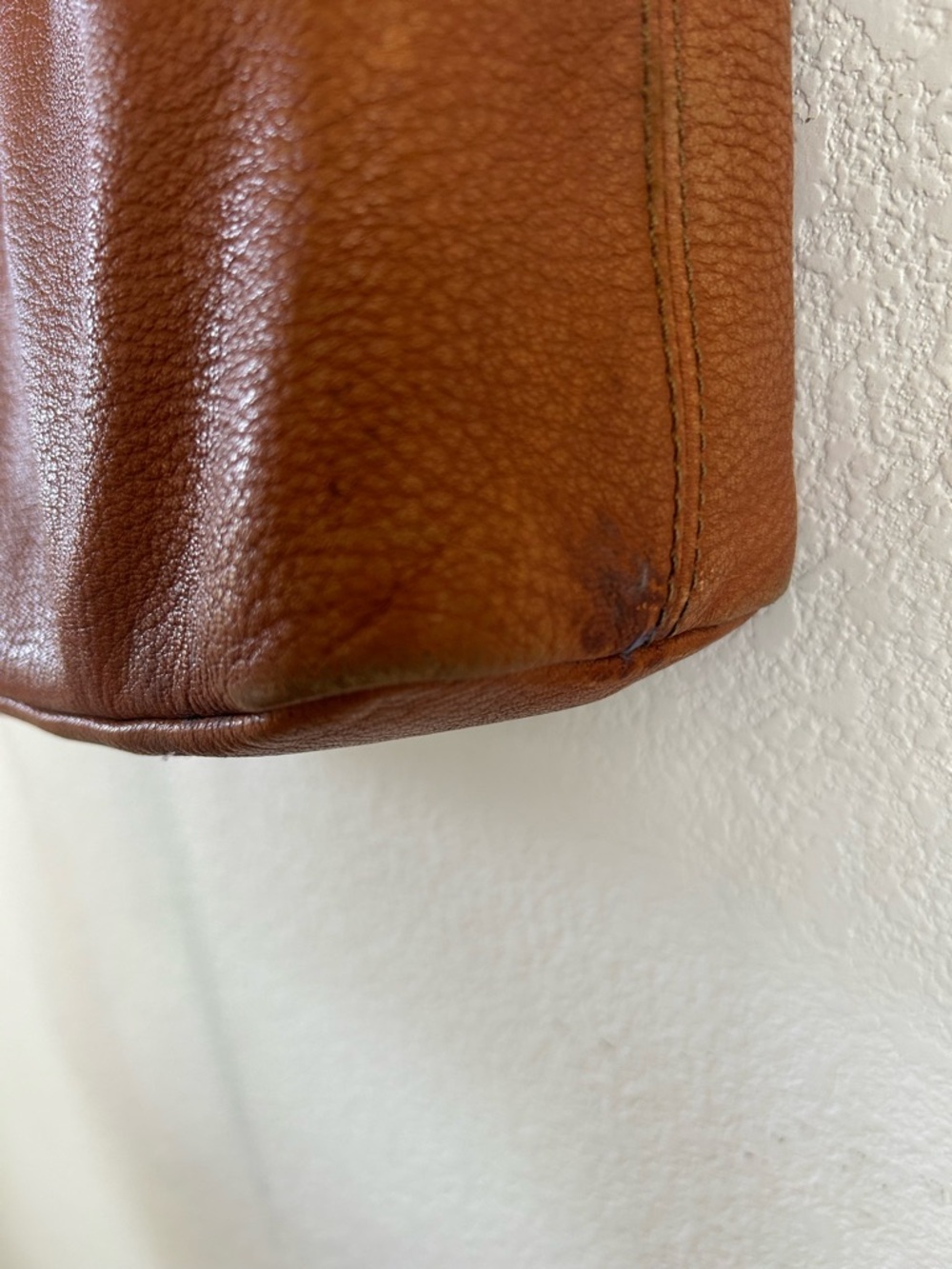 Michael Kors Chestnut Pebbled Leather Shoulder Bag with Gold Hardware - Picture 7 of 16